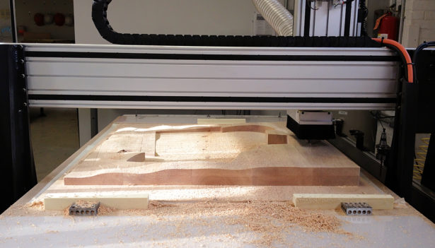 CNC Routing Basswood Architectural Landscape Model