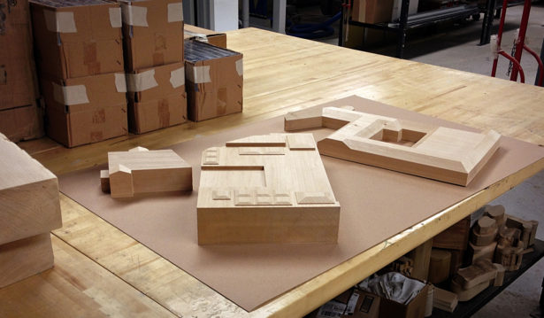 Solid Basswood Architectural Model