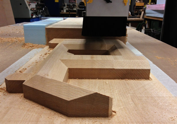 CNC Routing Basswood Architectural Model