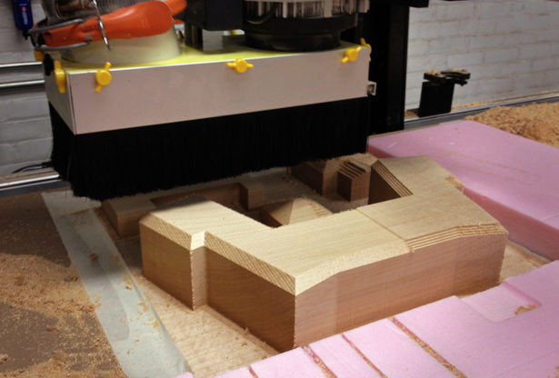 CNC Routing Basswood Architectural Model