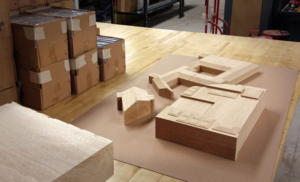 Solid Basswood Architectural Model