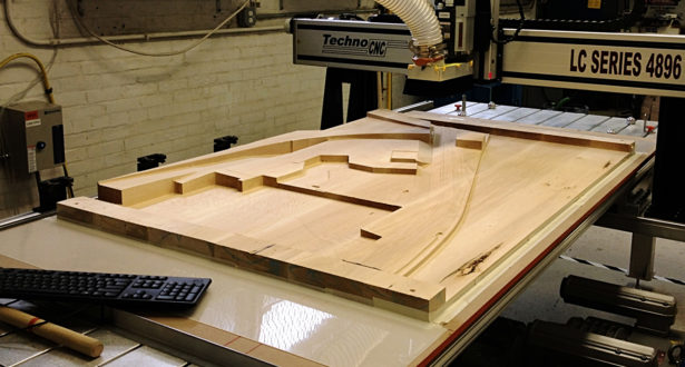 CNC Routing Basswood Architectural Landscape Model