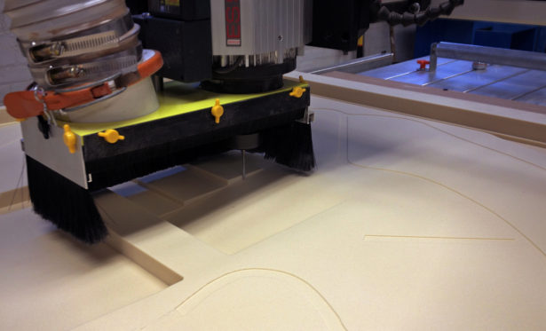 CNC Routing Foam for Architectural Site Model