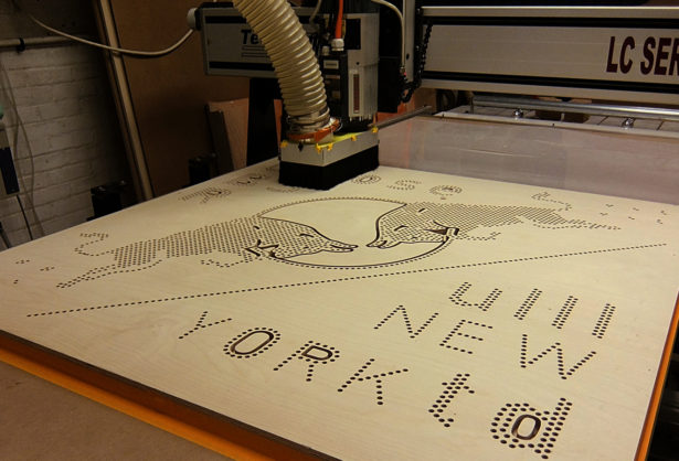 CNC Routing Red Bull Pencil Sign