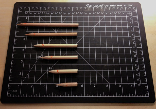 Pencils Sizes for Red Bull Pencil Sign