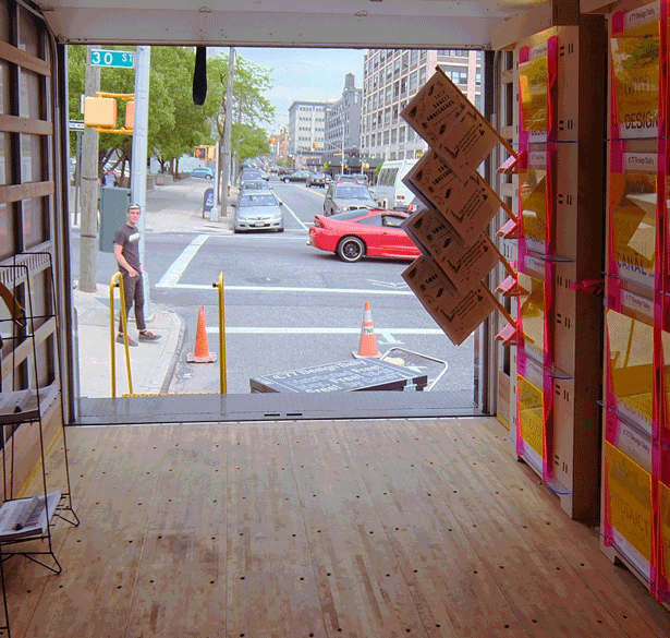 GIF of Core 77 Design Week Delivery Truck
