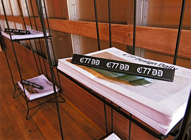 Newspaper Racks on Core 77 Design Week Delivery Truck