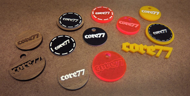 Poker Chip Prototypes for Core77 Conference