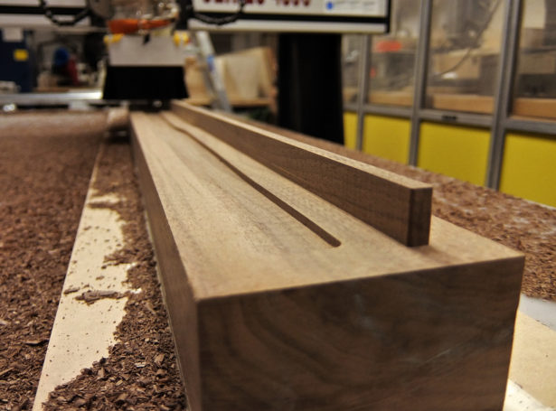 CNC Routing Walnut for Prototype