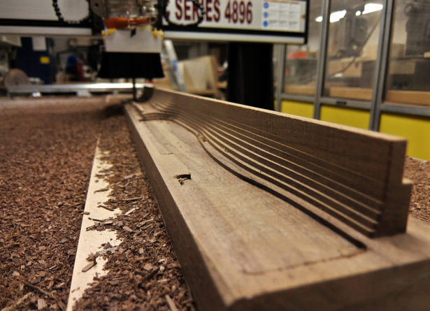 CNC Routing Walnut for Prototype