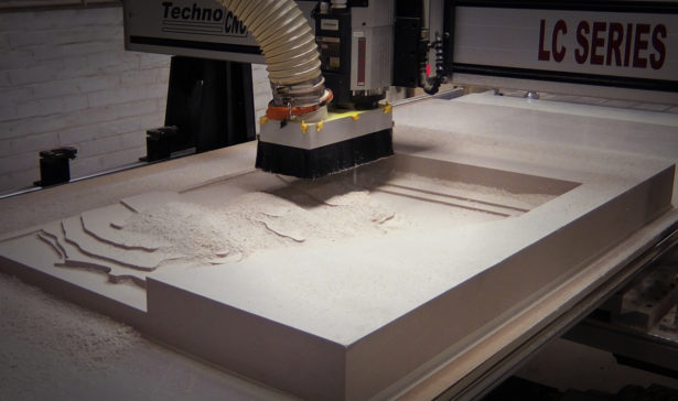 CNC Routing Foam for Architectural Site Model