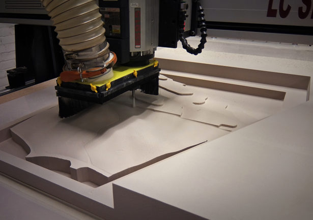 CNC Routing Foam for Architectural Site Model