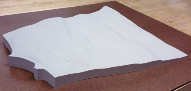 Architectural Site Model in Foam