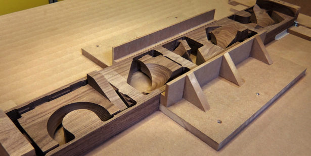 CNC Routing Parts for Solid Walnut Architectural Model