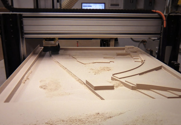 CNC Routing Foam for Architectural Site Model