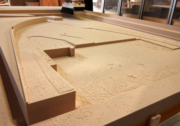 CNC Routing Foam for Architectural Site Model