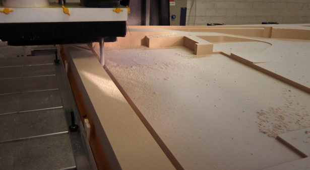 CNC Routing Foam for Architectural Site Model