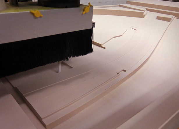 CNC Routing Foam for Architectural Site Model