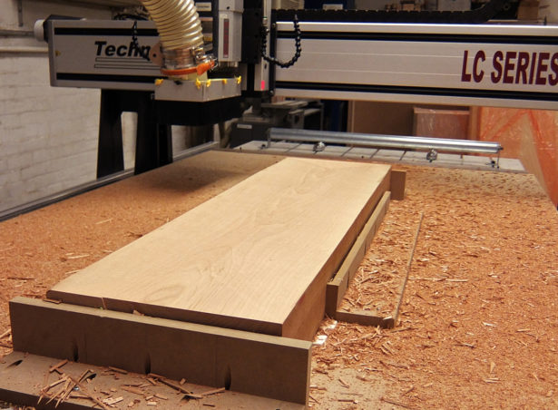 CNC Routing Solid Cherry Architectural Model