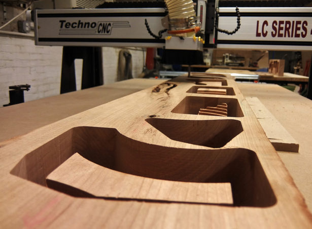CNC Routing Solid Cherry Architectural Model