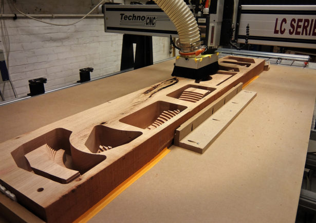 CNC Routing Solid Cherry Architectural Model