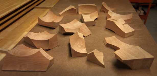Parts for Solid Cherry Architectural Model