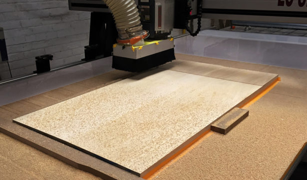 CNC Routing Basswood Architectural Site Model