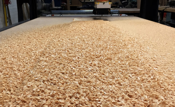 Basswood Chips from CNC Routing