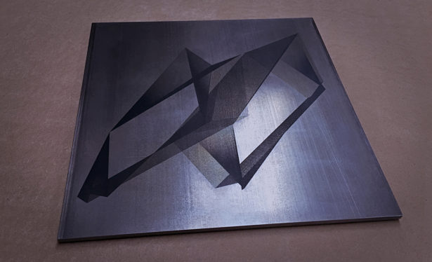 Laser Marked Steel Plate