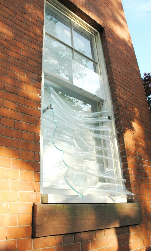 Slumped Glass Installation at Columbia University