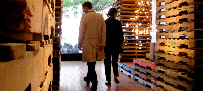 Core77 Pop-Up Installation for Design Week 2012